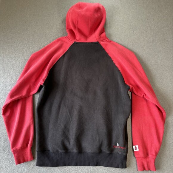 Y2K RDS Red Dragon Hoodie Mens S 3D Embroidered Logo skateboard Grunge Faded - Picture 15 of 16